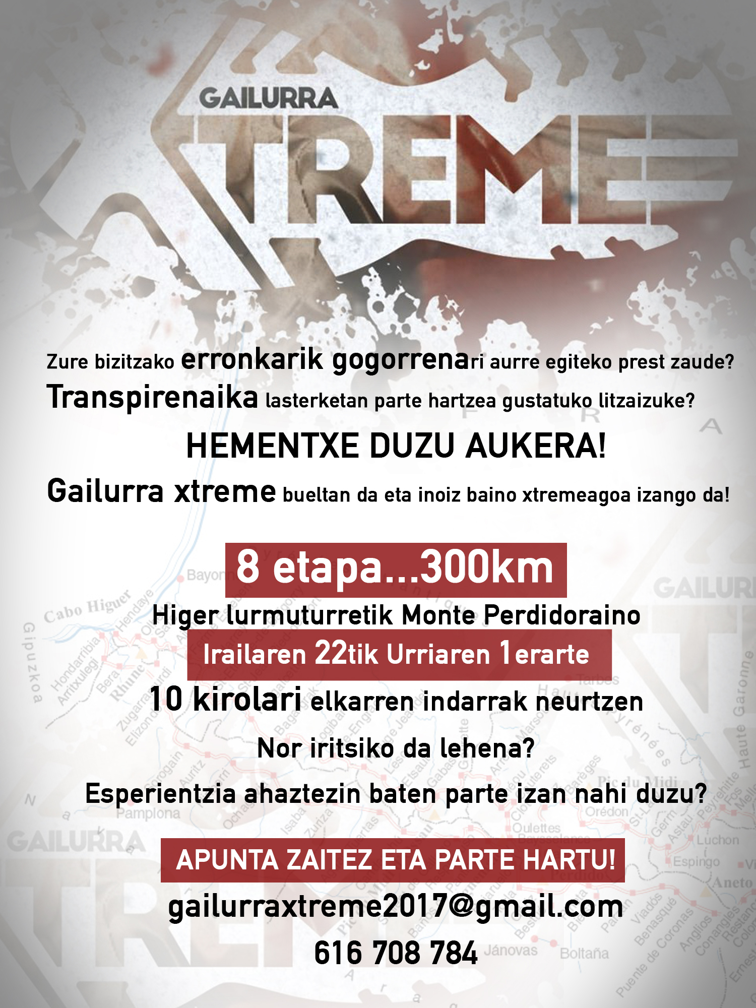 GAILURRA XTREMERAKO JENDEA BILATZEN ARI DIRA (EITBKO PROGRAMA)